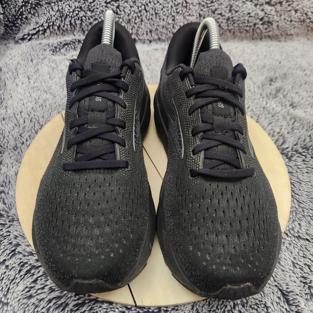 Brooks Ghost 16 Triple Black Running Shoes Sneakers Men's Size 8.5 - Picture 3 of 9